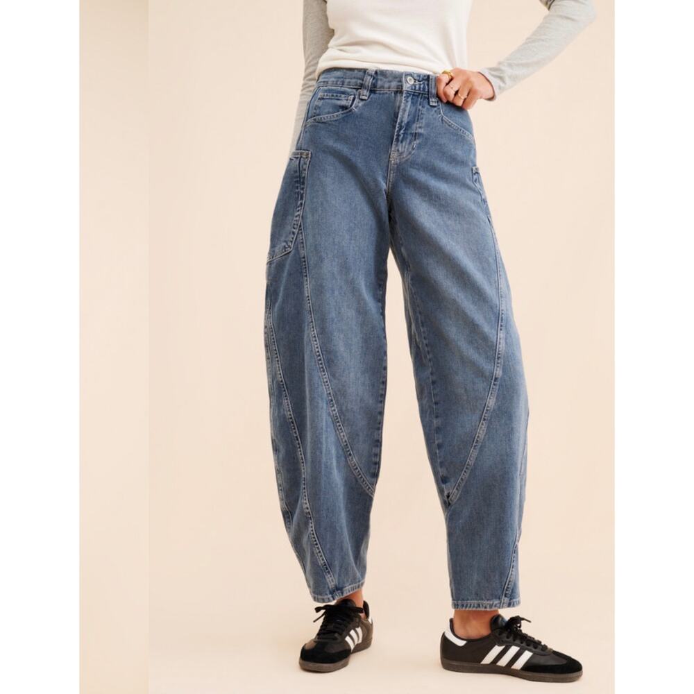 Free People We The Free Sugar & Spice Barrel Jeans | Size 28